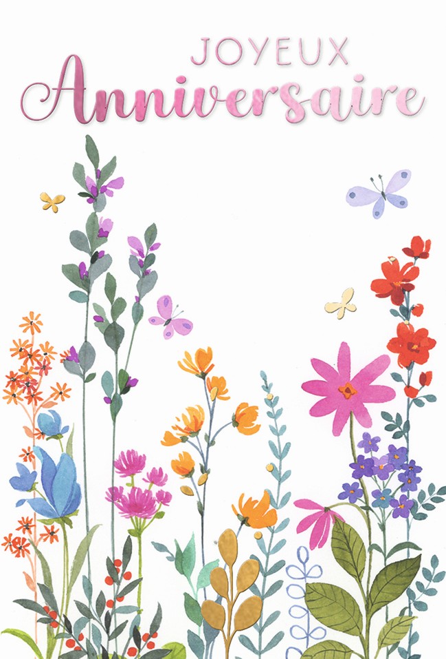[HAG64FL] Mélange de 10 cartes à 3.90 Anniv. fleurs