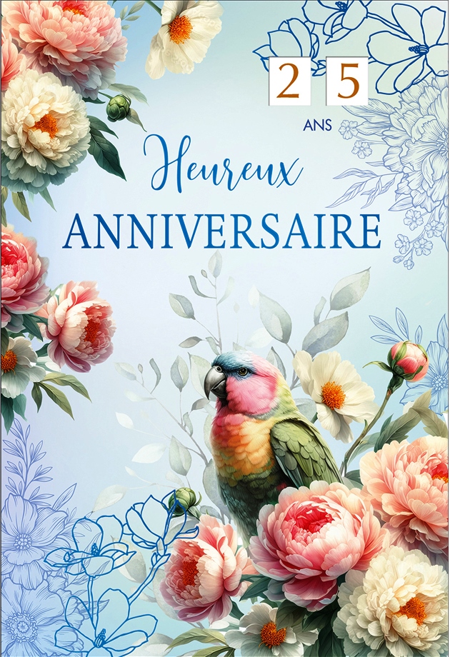 [CHi64F/6] Mélange de 6 cartes à 4.90 Anniv. âge réglable dame