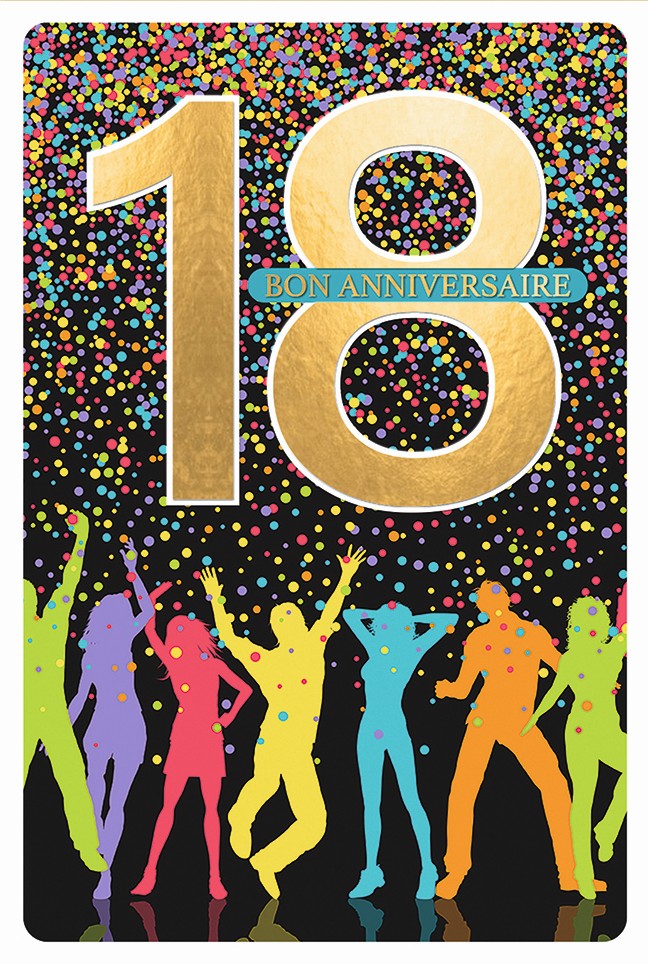 Carte Anniv. 18 ans