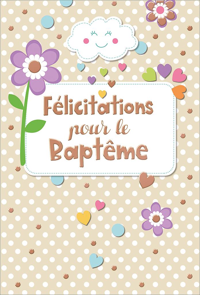 [BP 525134-3] Carte Baptême