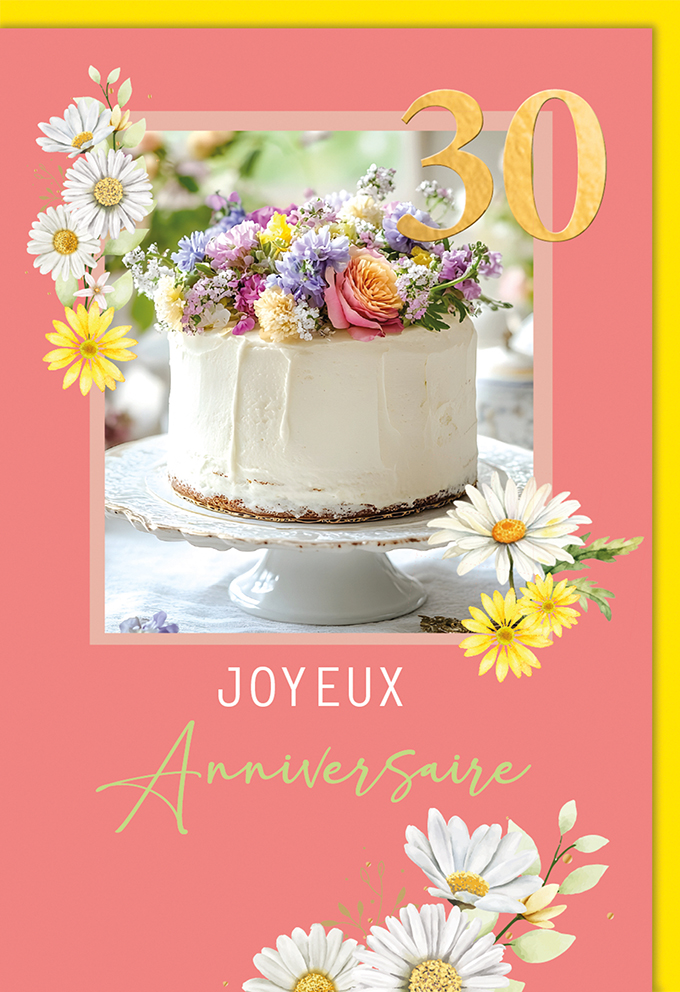 Carte Anniv. 30 ans