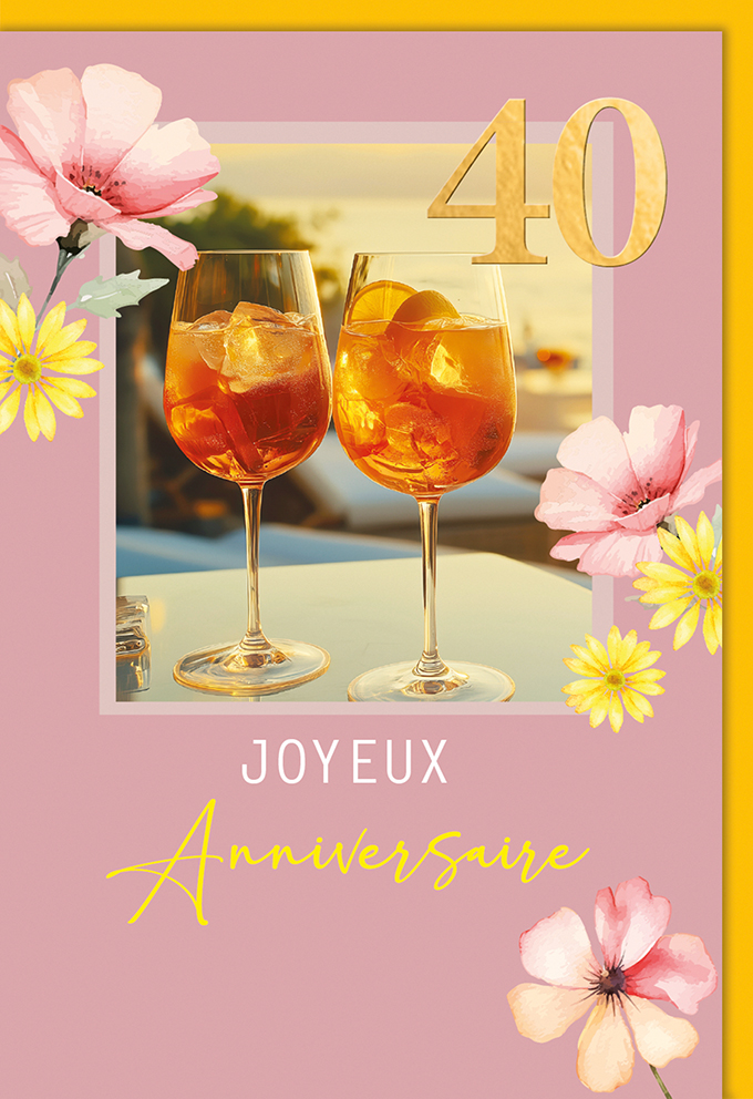 Carte Anniv. 40 ans