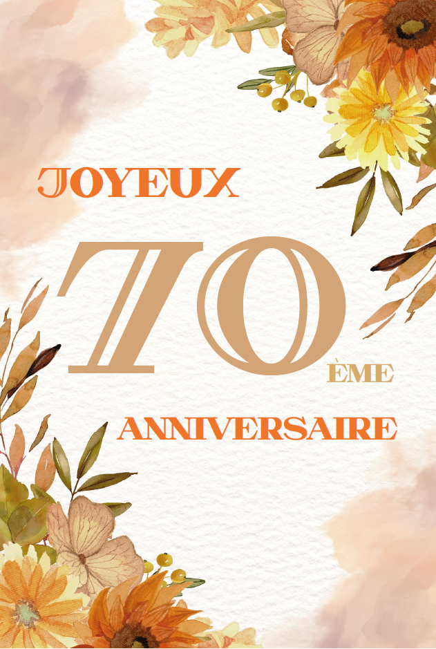 Carte Anniv. 70 ans