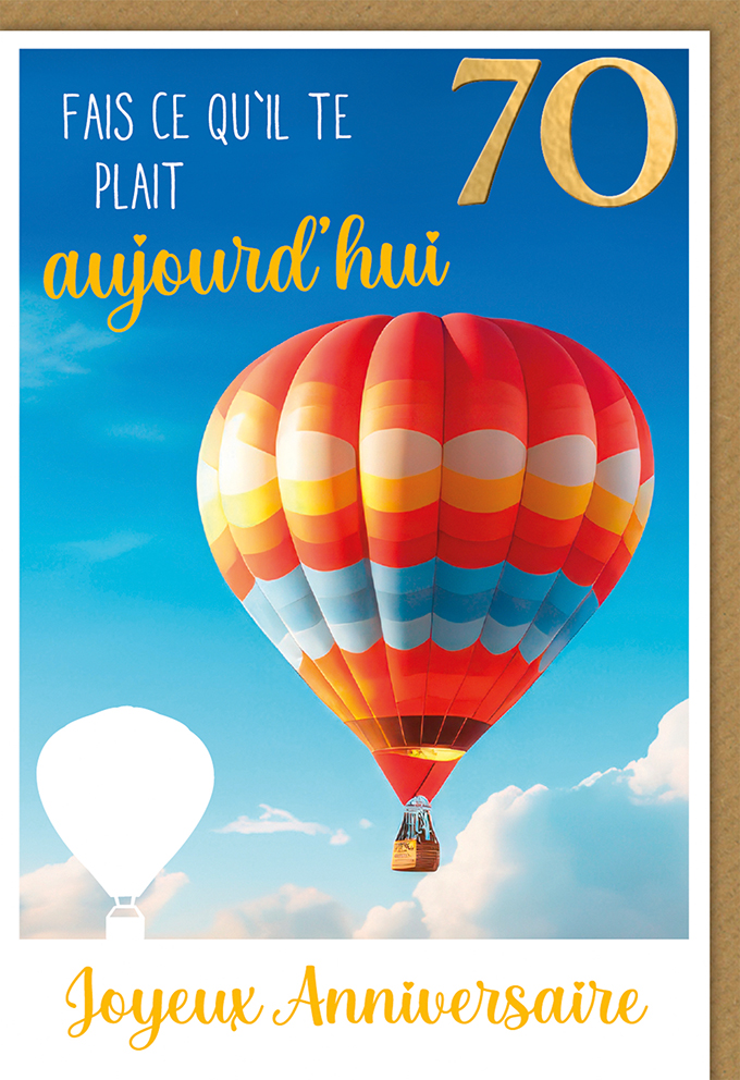 Carte Anniv. 70 ans