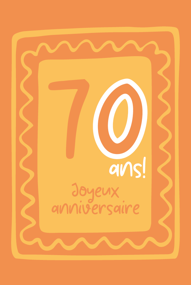 Carte Anniv. 70 ans