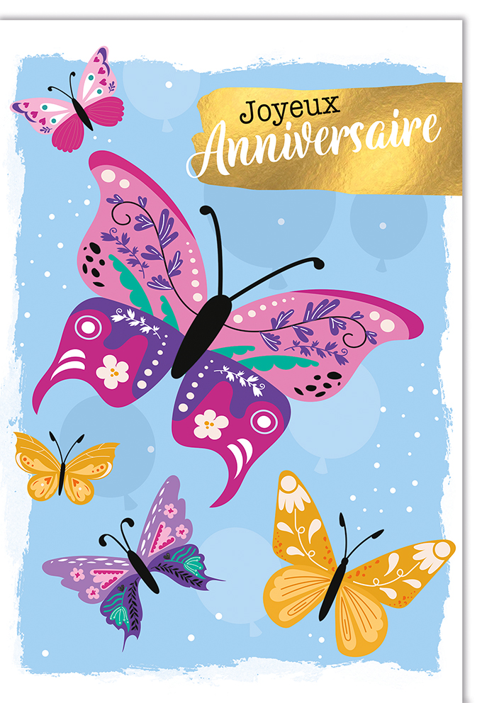 [A4-HA 951051] Carte A4 Anniversaire