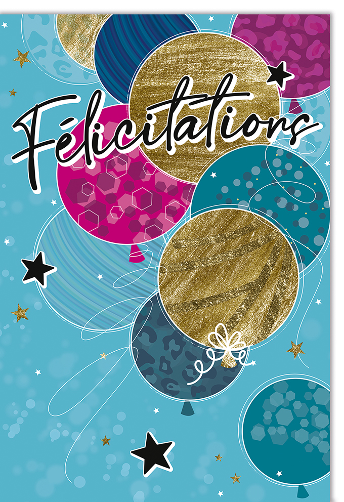 [A4-FE 941025] Carte A4 Félicitations