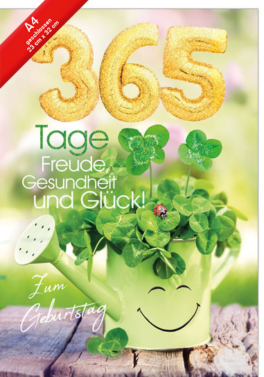 [A4-GB 51-1696] Karte A4 Geburtstag