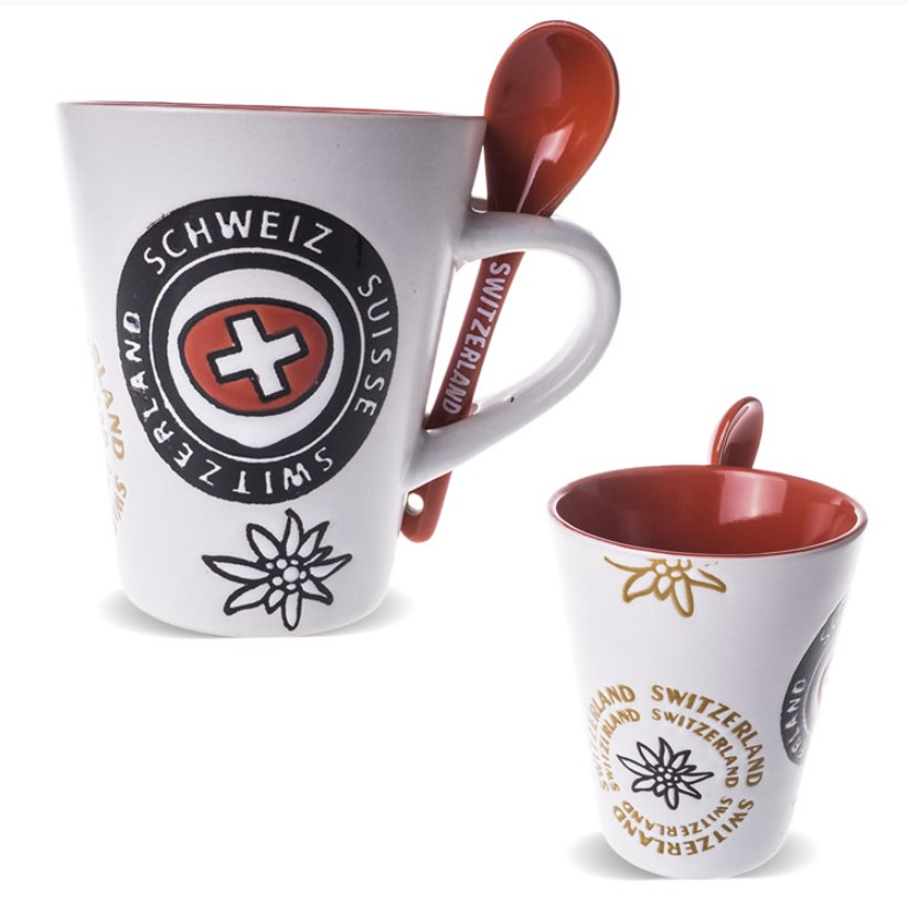 Tasse mit Löffel Schweiz