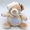 [ZE 20306b] Peluche ours beige avec veilleuse LED