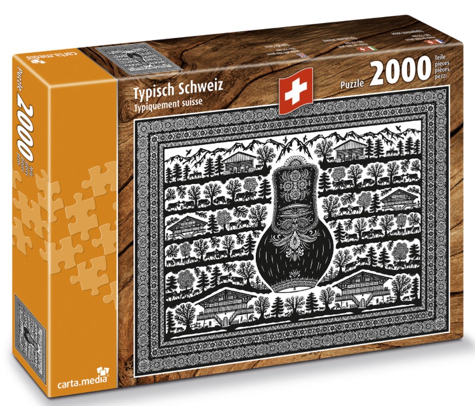 Puzzle 2000 Teile Poya &quot;Typisch Schweiz&quot;