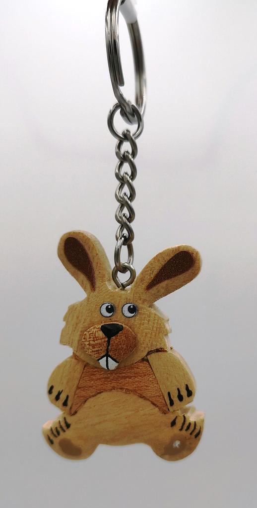 Porte-clés animaux suisse lapin