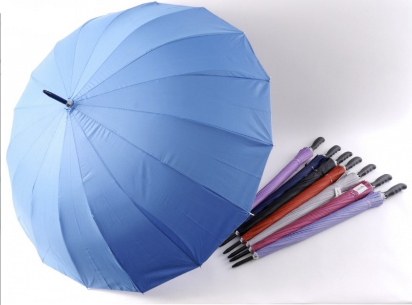 Parapluies Ø 122 cm, 8 couleurs  (19.90/pce)