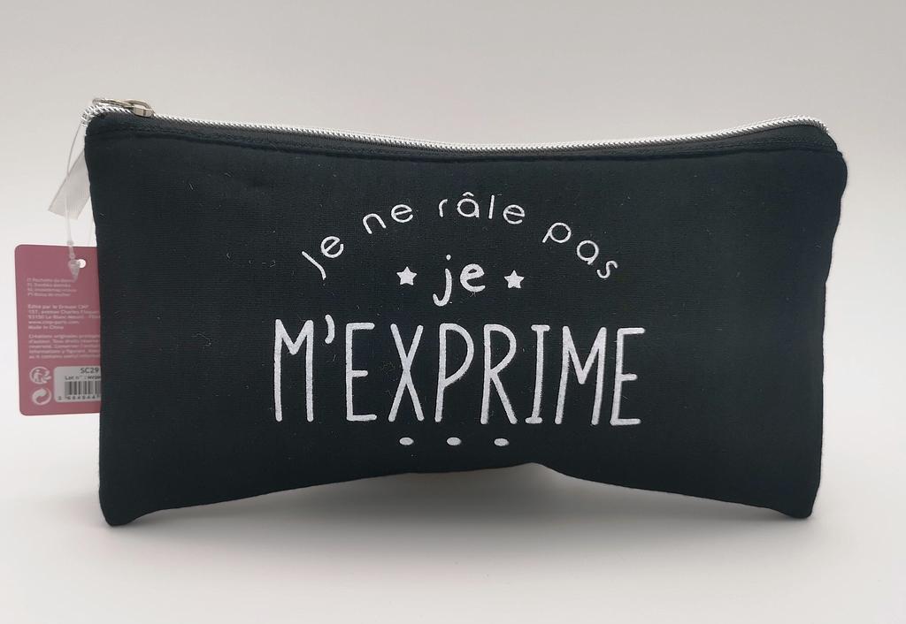 Pochette &quot;Je ne râle pas je m'exprime&quot;