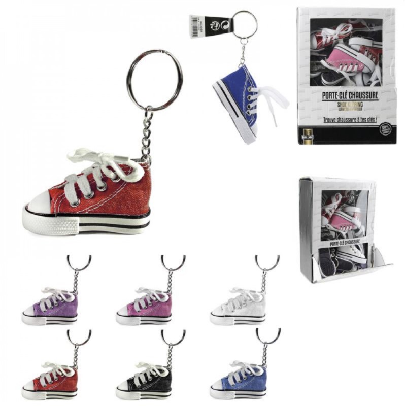 Display de 24 portes-clés chaussures (5.90/pces)