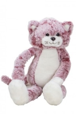 Peluche chat rose ~50cm