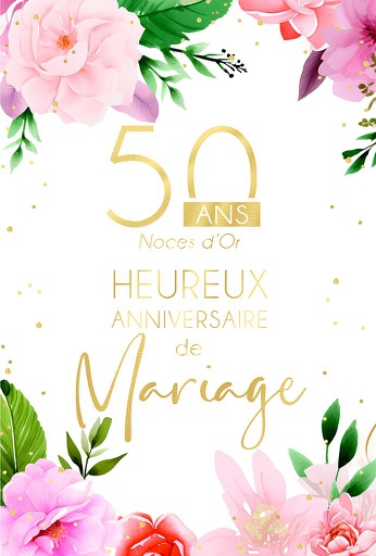 [NC 582402] Carte Anniv. de mariage