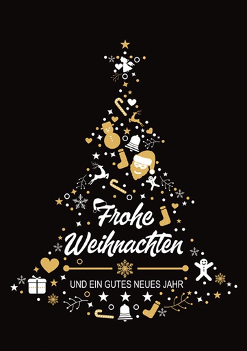 [#A5-FF 970-8669] Karte A5 Frohe Festtage