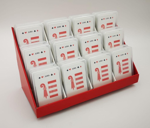 [JxJU/28-DV] Jeu de 36 cartes JURA (carton-présentoir avec 28 jeux)