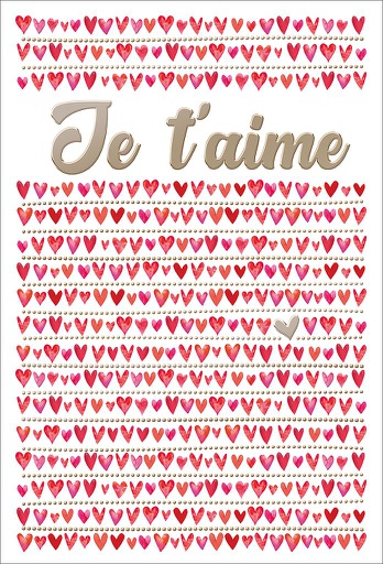[AM 525330-02] Carte &quot;Je t'aime&quot;