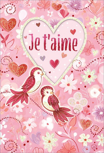 [AM 525330-05] Carte &quot;Je t'aime&quot;