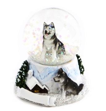 [CN MN-001-0783B] Husky-Schneekugel