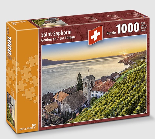 [BZ37977402] Puzzle 1000 pcs Saint-Saphorin am Genfersee