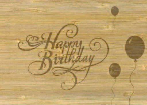 [1028635] Postcards Bamboo Happy Birthday