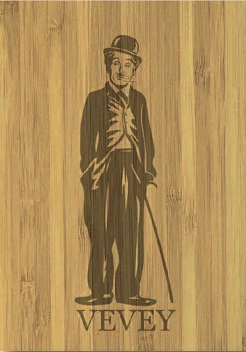 [1027825] Postcards Bamboo Vevey Charlie Chaplin