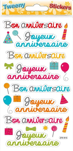 [ST 270914] Autocollants anniversaire