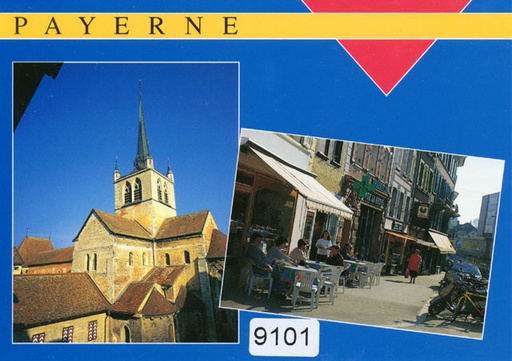 [6309101] Postcards 09101 Payerne Abtei und Stadt