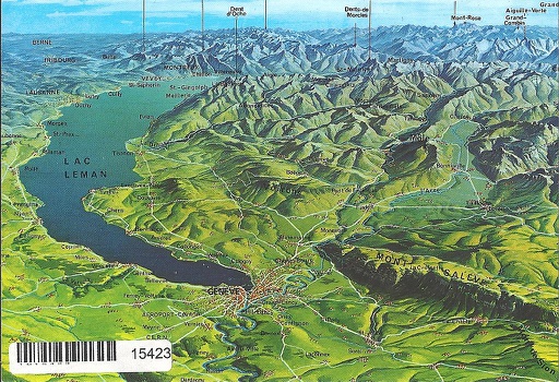 [1015423] Postcards 15423 Lac Léman Panorama