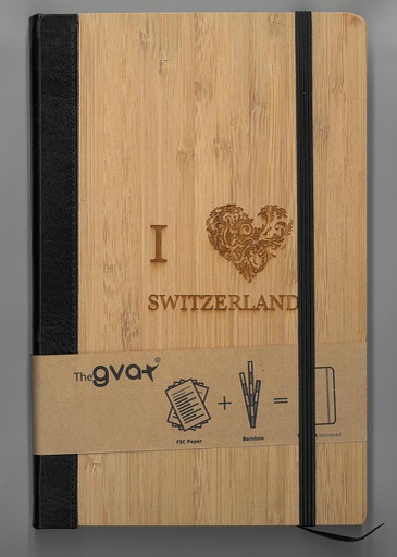 [BZ27635188] Bambus-Notizbuch &quot;I love Switzerland&quot;