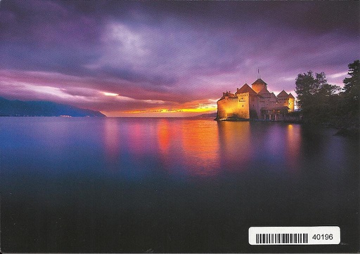 [8740196] Postcards 12x17cm 40196 Schloss Chillon