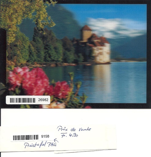 [1026982] Postcard [Fr.4.90 A6 3D] 26982 Château de Chillon