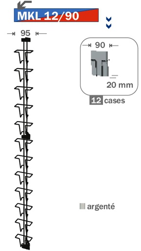 [MKL 12] Présentoir 12 cases pour mini cartes