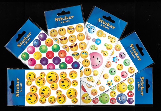 [ST 99-0273] Mischung 10 Sticker Smile à 1.90