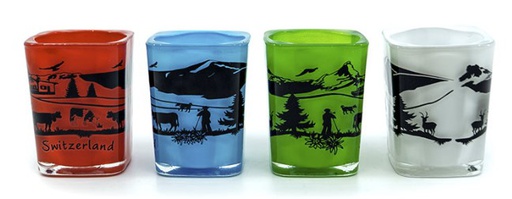 [MS SG1900-998] Lot de 4 verres à shot à 3.90/pce &quot;Poya&quot;