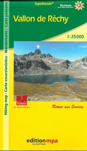 [BZ11336096] Carte pédestre 1:25'000 Vallon de Réchy