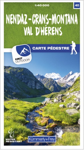 [BZ33242171] Carte pédestre 1:40'000 Nendaz-Crans-Montana Val d'Hérens WK40 