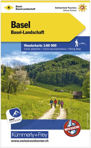 [BZ18195440]  Wanderkarte 1:60'000 Basel Landschaft WK4