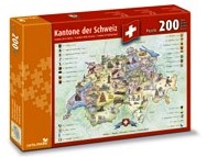 [BZ31658926] Puzzle 200 pcs Cantons Suisse