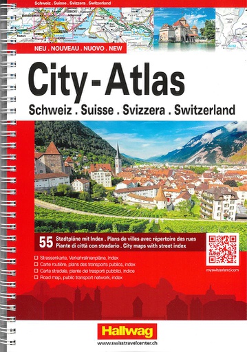 [BZ20918197] City-Atlas, 55 plans de ville Suisse