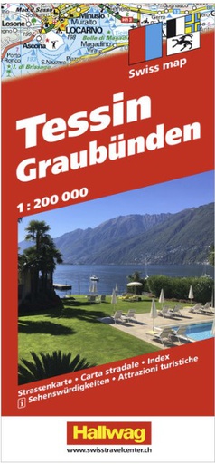 [BZ33159626] Carte routière Tessin Grisons