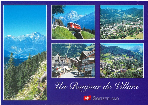 [6312182] Postcards 12182 Un Bonjour de Villars (Villars-sur-Ollon)