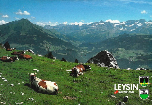 [1017155] Postcards 17155 Les hauts de Leysin avec vue sur Les Diablerets