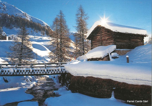 [1021498] Postcards 21498 w Paysage d'hiver Engadin