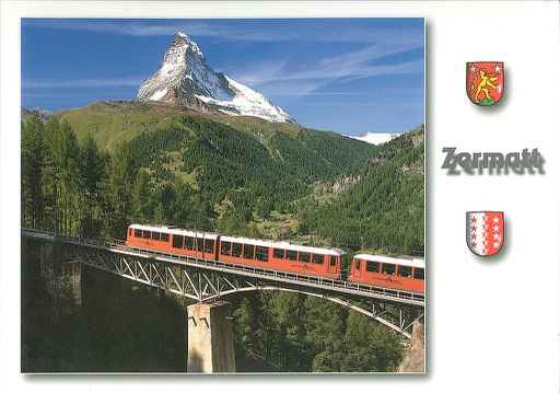 [1025461] Postcards 25461 Zermatt (Matterhorn, Findelbachviadukt)