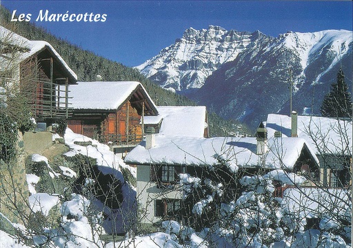 [6128538] Postcards 28538 w Les Marécottes, les Dents de Morcles