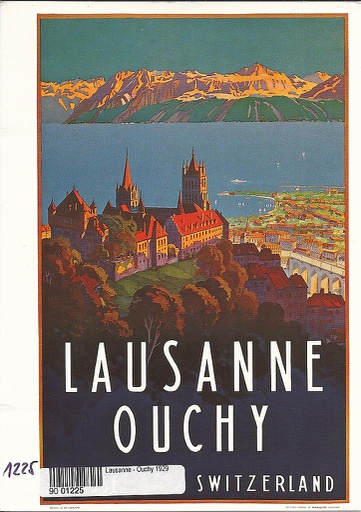 [9001225] Postcards [Fr.2.- Litho] 01225 Lausanne-Ouchy